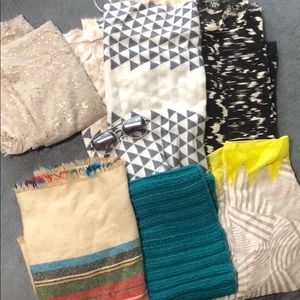 6 scarves